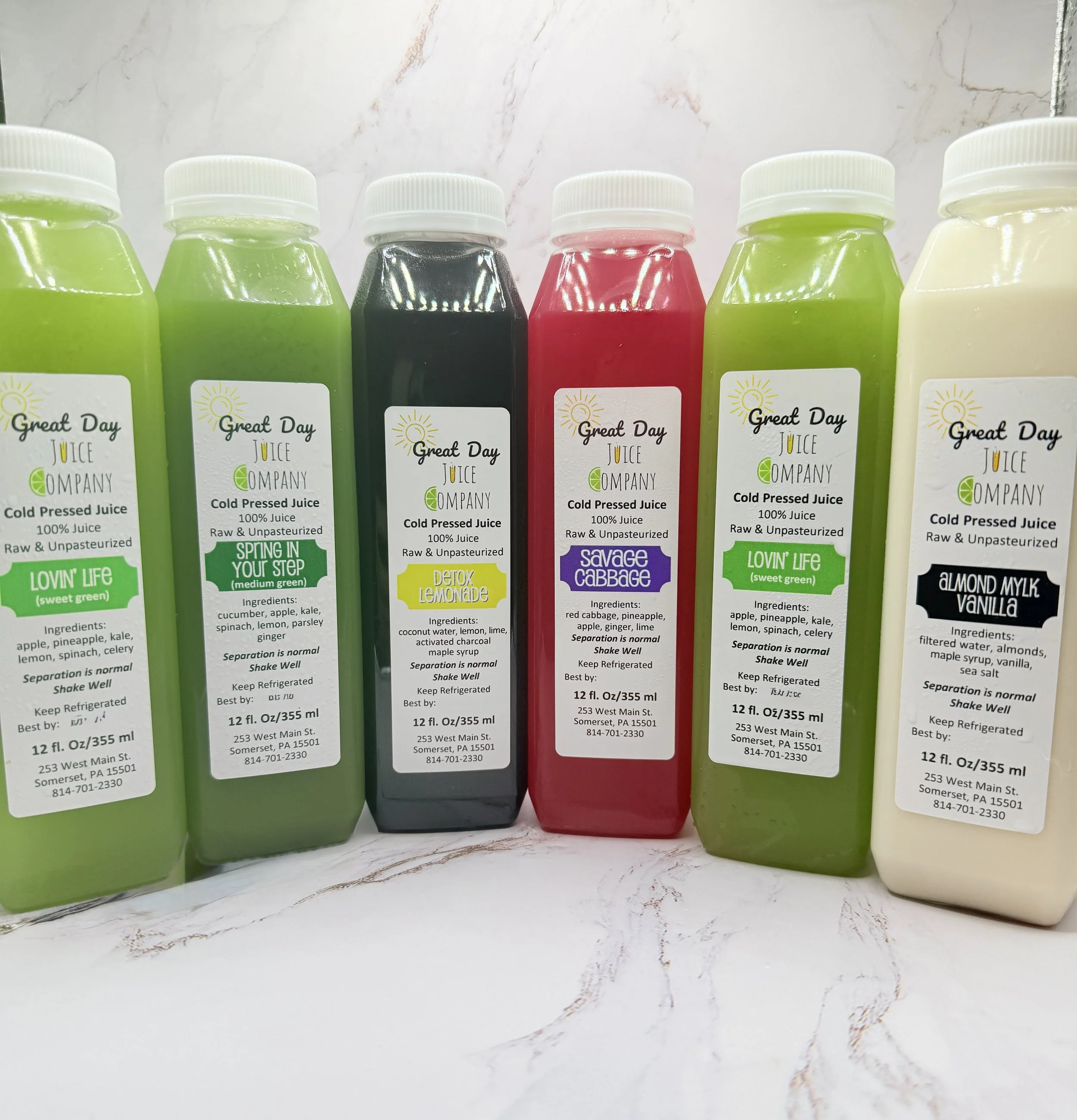 Juice days  Juice Cleanses — Great Day Juice Company | Somerset, PA